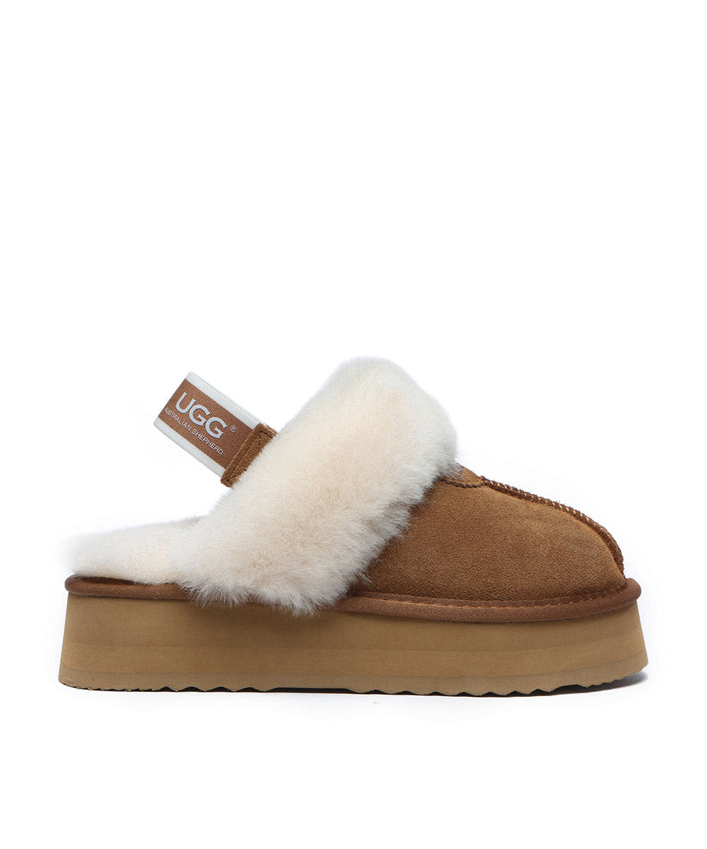 【AAKE】PLATFORM UGG SLIPPER UGG STYLE PLATFORM SLIPPER – Cranberry Boutique