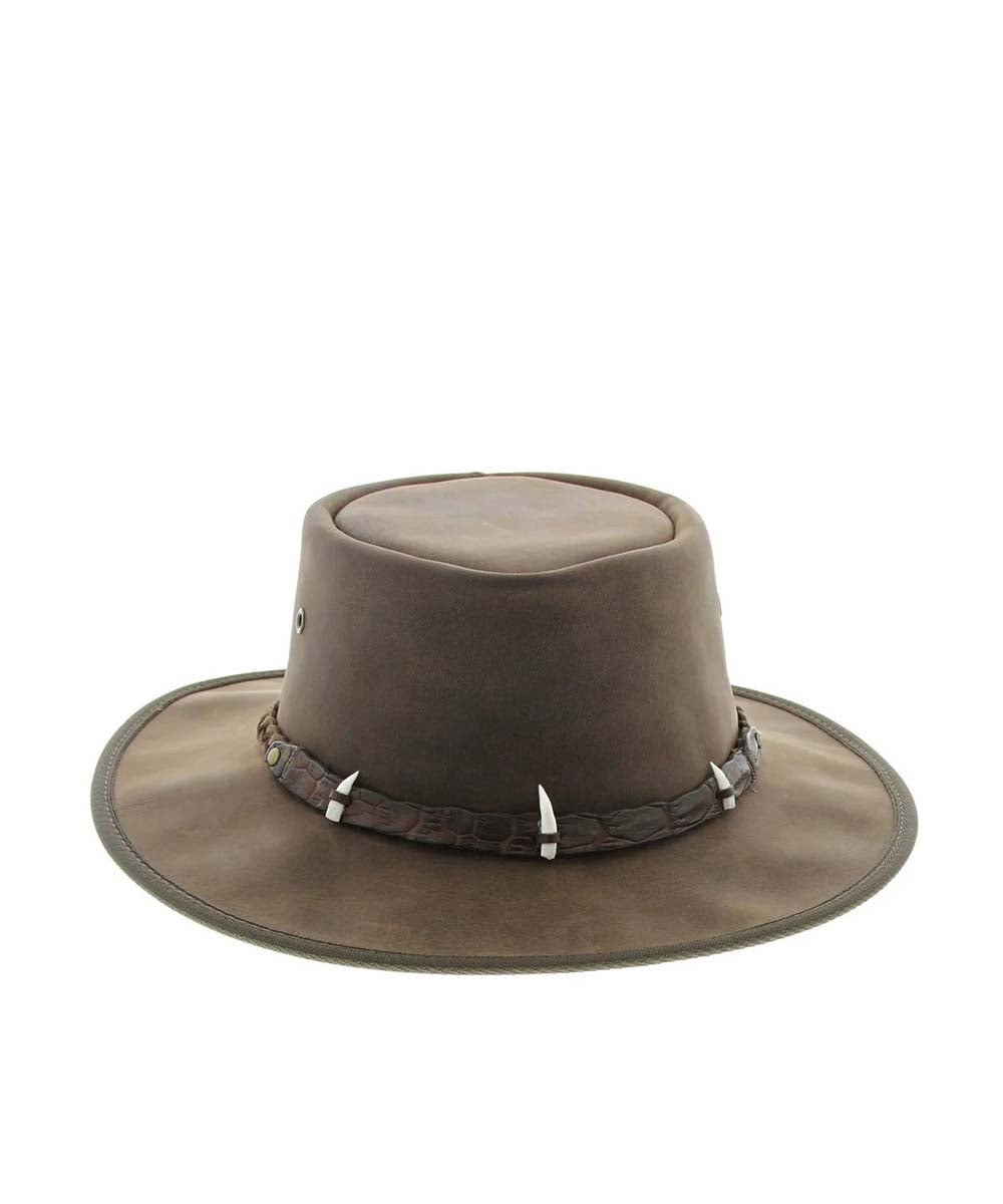 Barmah Outback 3 Crocodile Teeth Hat