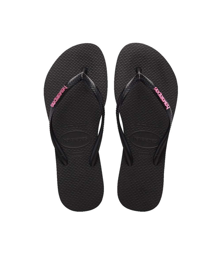 Havaianas Women's Slim Metal Logo Thongs