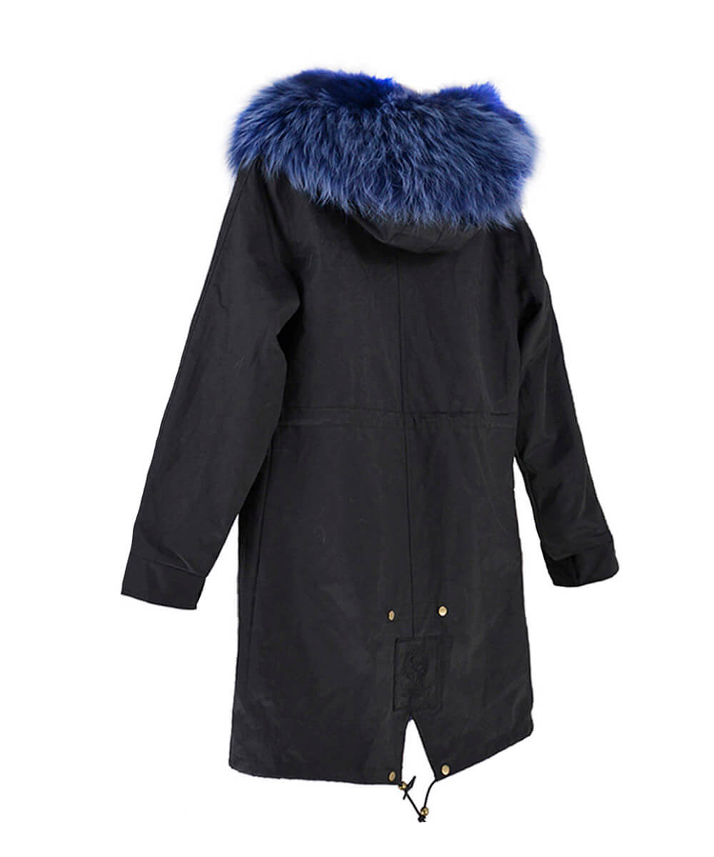 Parka Jacket Black & Navy