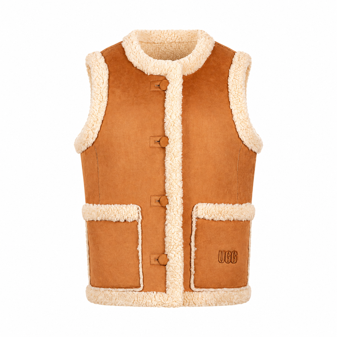 UGG Women's Noosa Reversible Vest - Chestnut/Natural