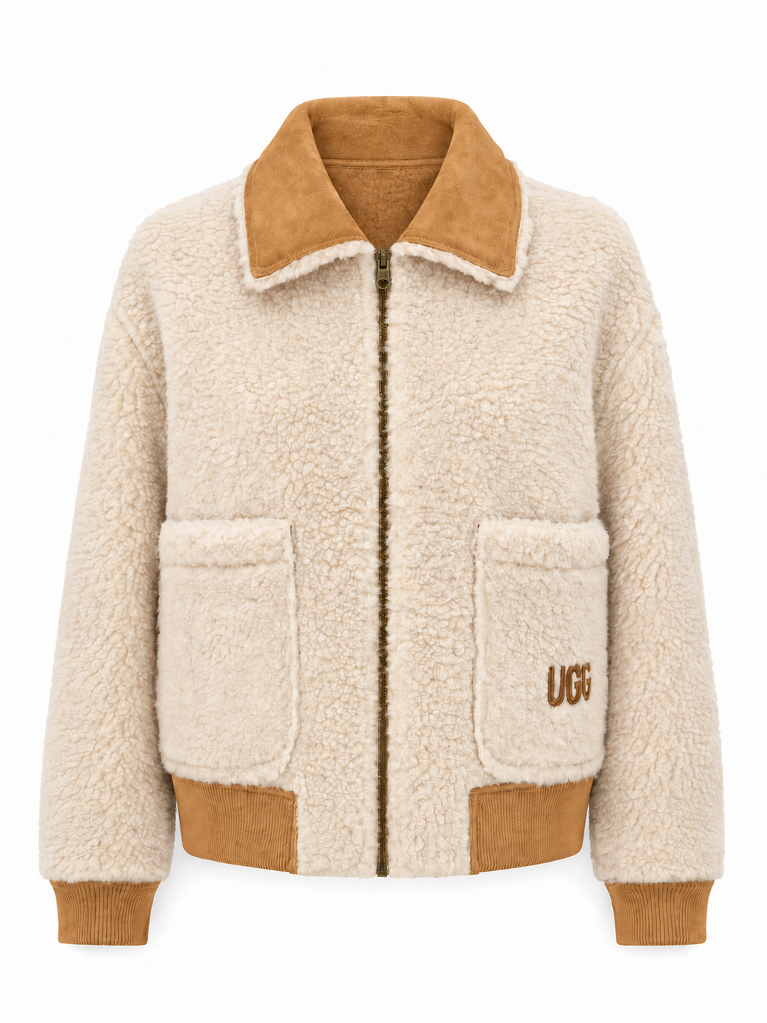 UGG Women's Bondi Reversible Bomber Jacket - Chestnut/Natural