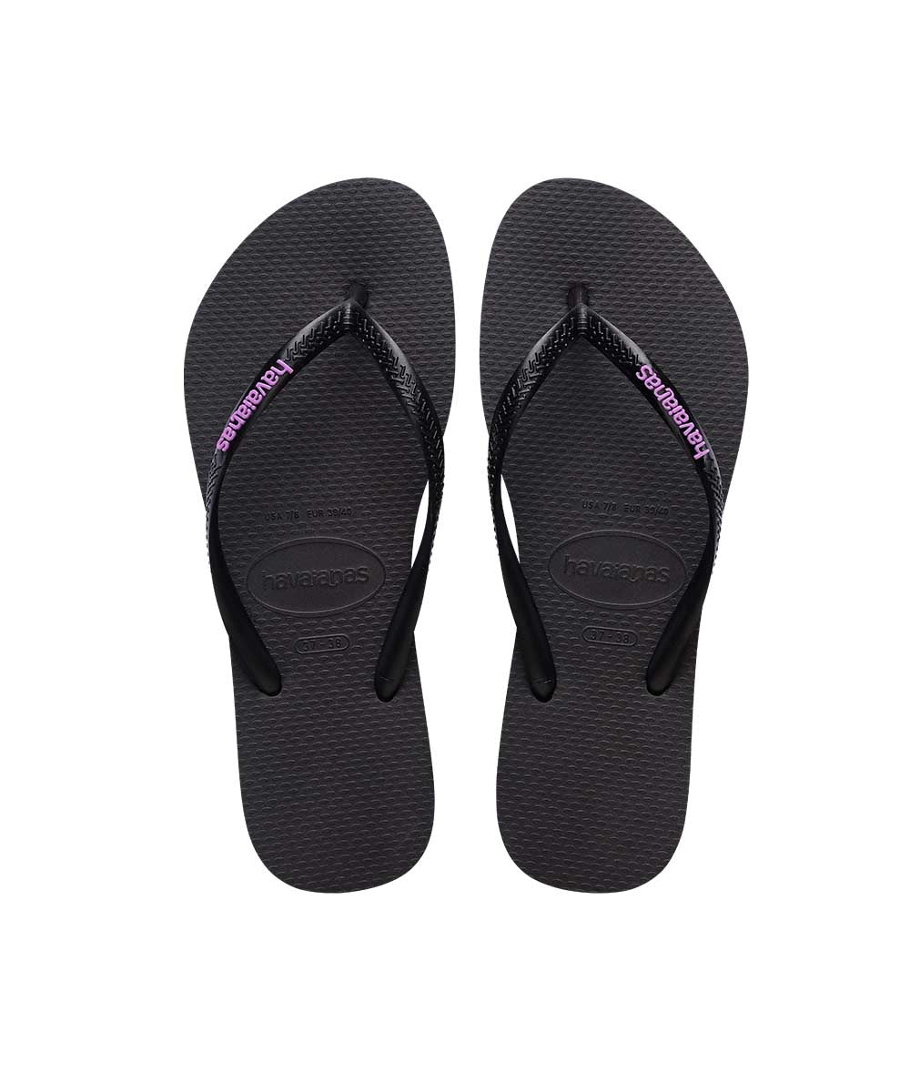 Havaianas Women's Slim Rubber Logo Thong