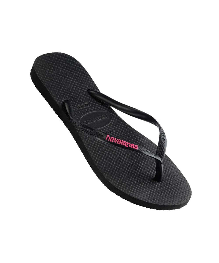 Havaianas Women's Slim Rubber Logo Thong
